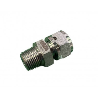 FTR38, Fitting, Swivel Connection, 3/8"-18 NPTF Male X 3/8"18 NPSM Female, 10,000 PSI