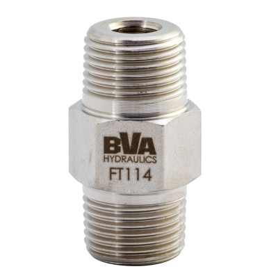 Fitting Hex Nipple 3/8"-18 Nptf Male X 3/8"-18 Nptf Male 10,000 Psi