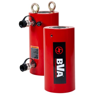 BVA Hydraulics High Tonnage Cylinder HDG10008 100 Ton 7.87 Stroke 10,000 psi (700bar)