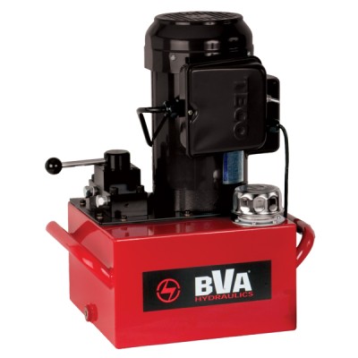 BVA Hydraulics Standard Electric Pump, 1.5HP, 1ph, 50Hz, 230V, Manual, 4W/3P, 3 Gal