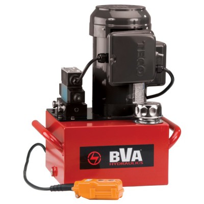 BVA Hydraulics Standard Electric Pump, 1.5HP, 1ph, 60Hz, 120V, Solenoid, 4W/3P, 3 Gal